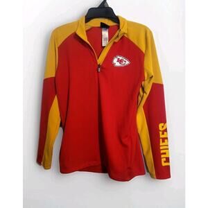 Kansas City Chiefs Youth 1/4 Zip Pullover Large(14/16) NFL Team Apparel Sports